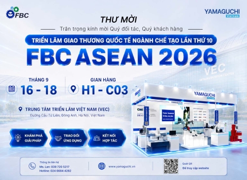 Thư mời tham gia Triển lãm Giao thương Quốc tế ngành Chế tạo FBC ASEAN 2026